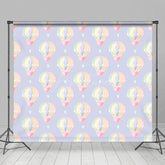 Aperturee - Aperturee Hot Air Balloon Heart Birthday Cake Smash Backdrop